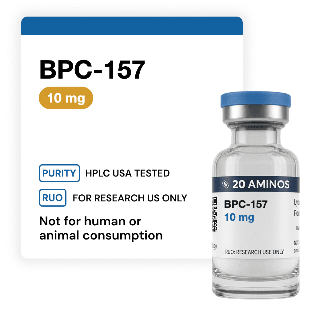 Product photograph for BPC-157 vial · 10 mg — image 1 of 2
