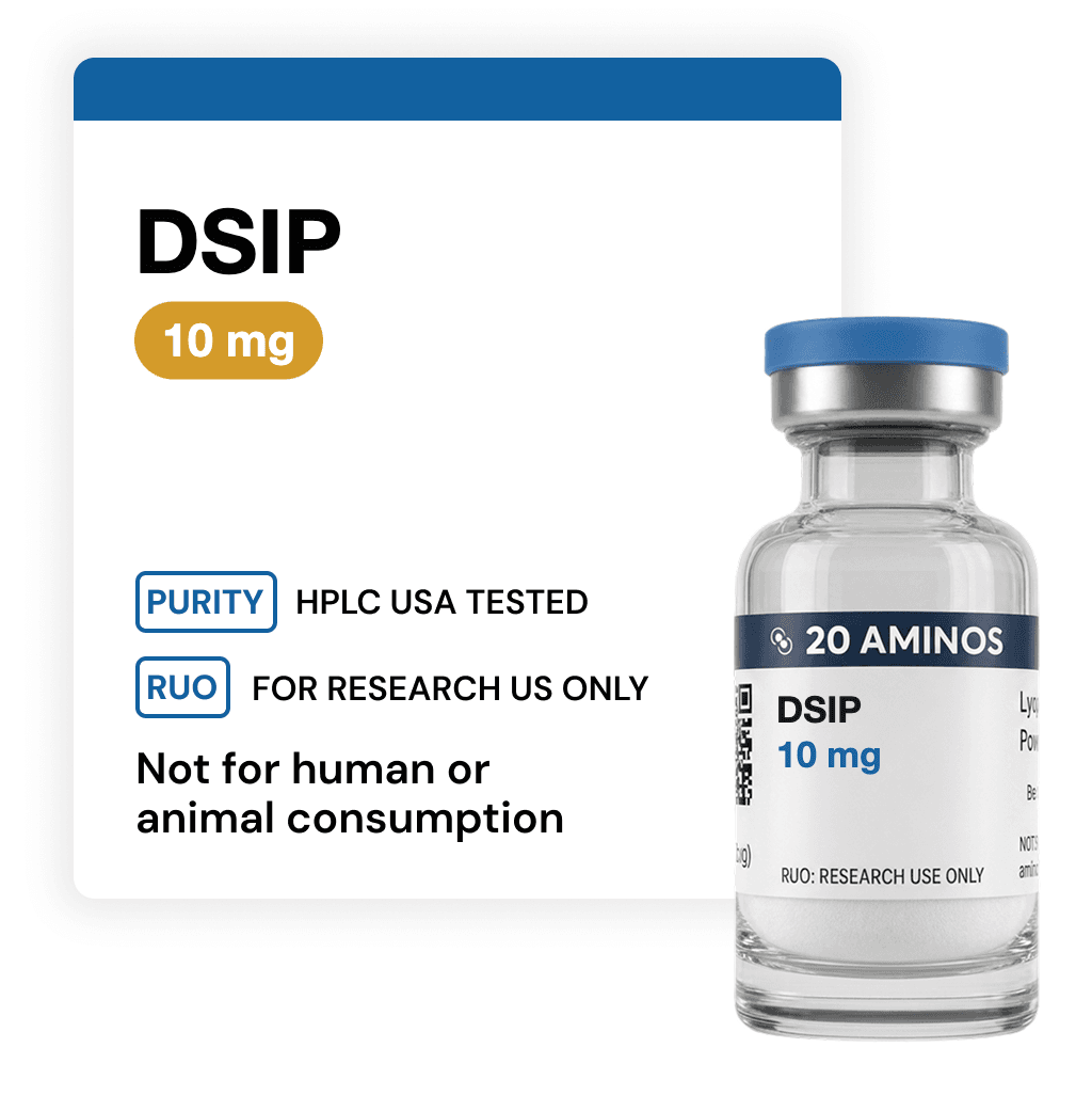 Product photograph for DSIP vial · 10 mg — image 1 of 2