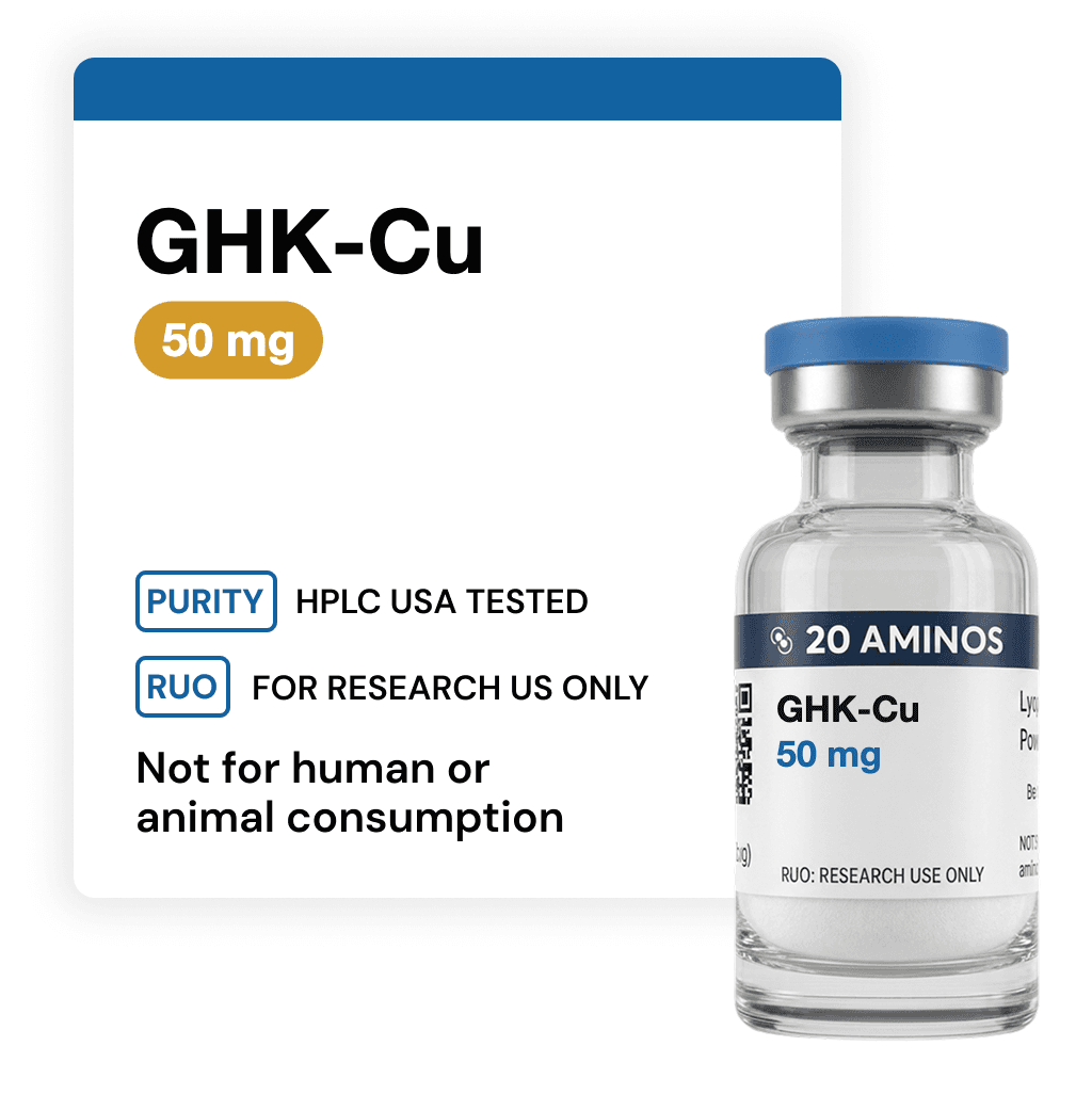 Product photograph for GHK-Cu vial · 50 mg