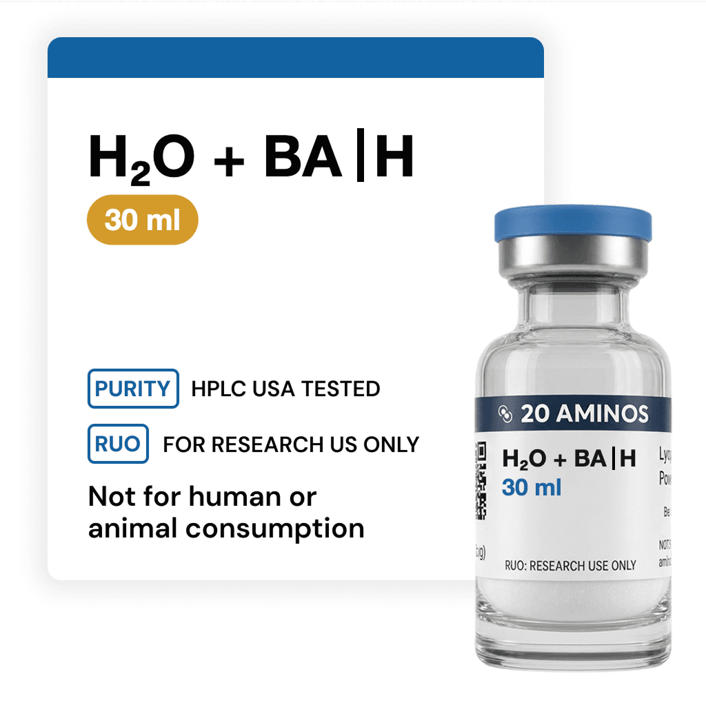 Product photograph for H₂O + BA | H vial · Standard