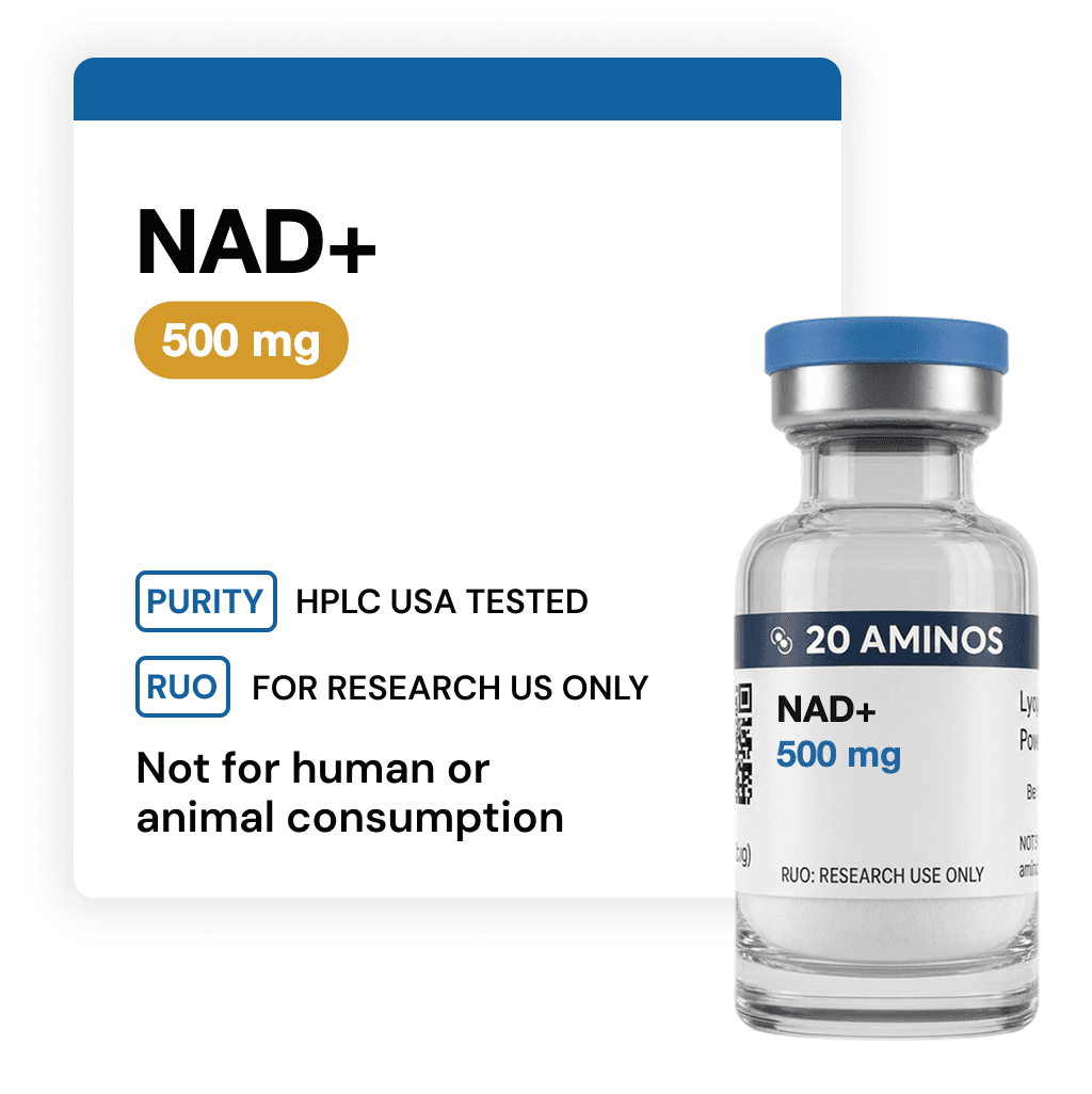 Product photograph for NAD+ vial · 500 mg — image 1 of 2